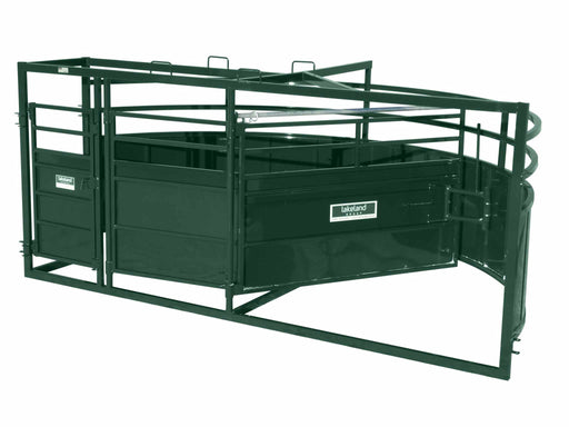 Lakeland Premium C-Series 8.5ft Cattle Crowding Tub with cornerless sweep design for smooth livestock flow
