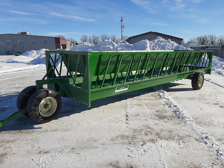 Lakeland Portable Hay Feeder Wagon – Econo Zero Grazer model designed for efficient and waste-free cattle feeding