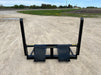 Durable bale spear by Stinger designed for moving and stacking hay bales – robust frame ideal for tractors and skid steers on agricultural operations.