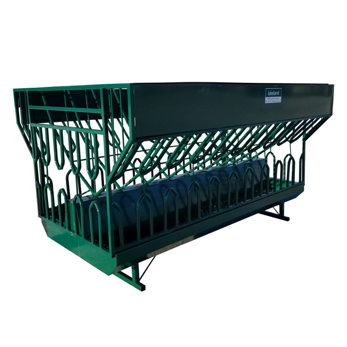 Heavy-Duty Goat Round Bale Feeder with 28 Feeding Spaces for Efficient Hay Access