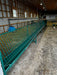 Weather-Resistant Sheep Fence Line Feeder for Hay and Grain Management
