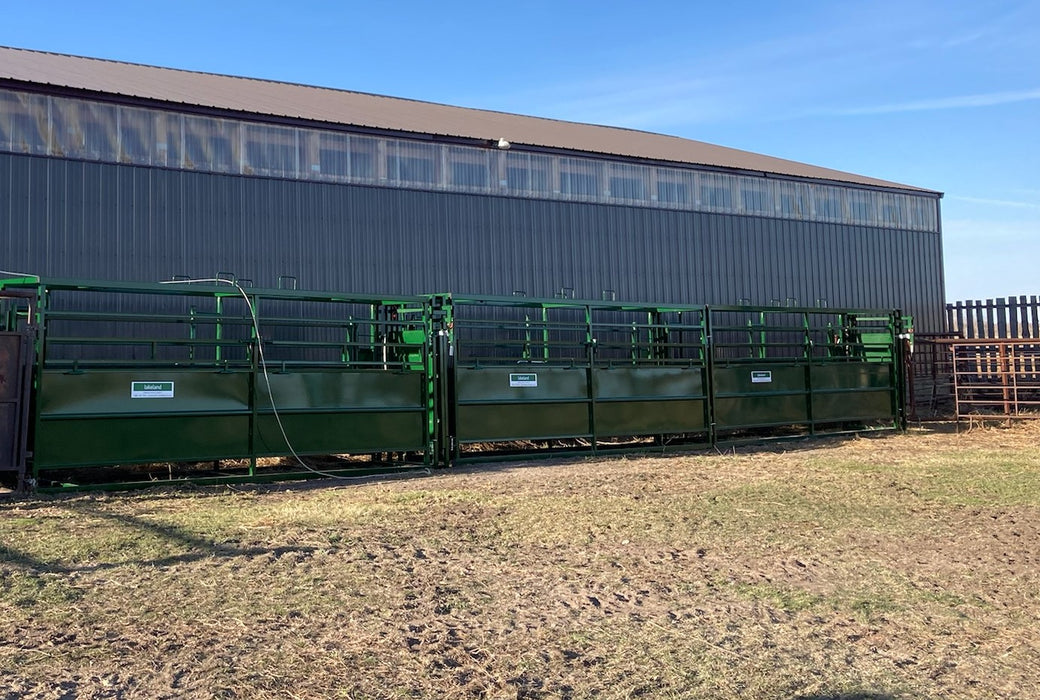 Premium C-Series Adjustable Cattle Alley engineered for safe, efficient livestock handling on ranches