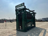 Lakeland E-Series Cattle Squeeze Chute with heavy-duty steel frame for safe livestock restraint
