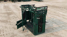 Side profile of heavy-duty Cattle Squeeze Chute designed for ranch and farm use