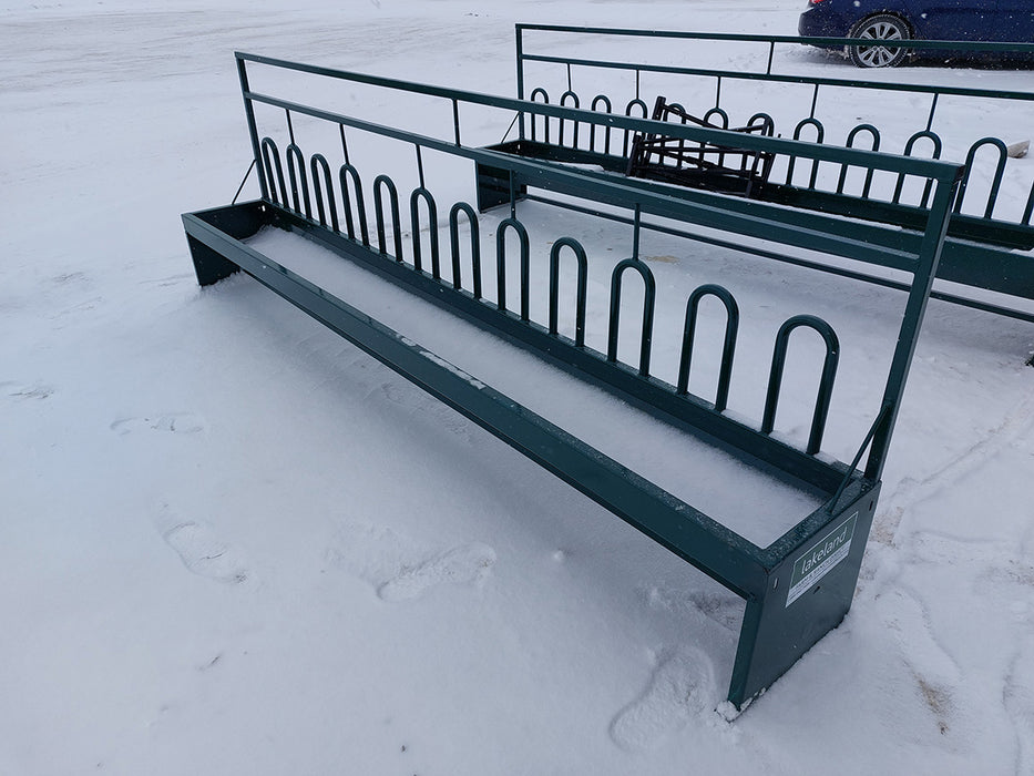 Premium Goat Fence Line Feeder with Easy-Access Tombstone Feed Slots