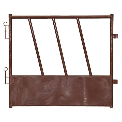 HiQual Heavy Duty Feed Thru Panels built with durable steel tubing for efficient and safe livestock feeding.