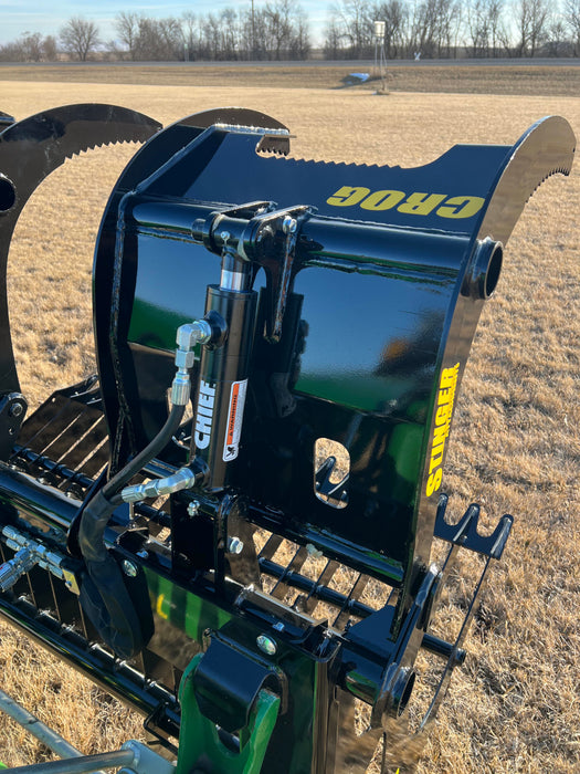 Compact Rock Grapple Bucket for Skid Steers – Heavy-Duty Attachment