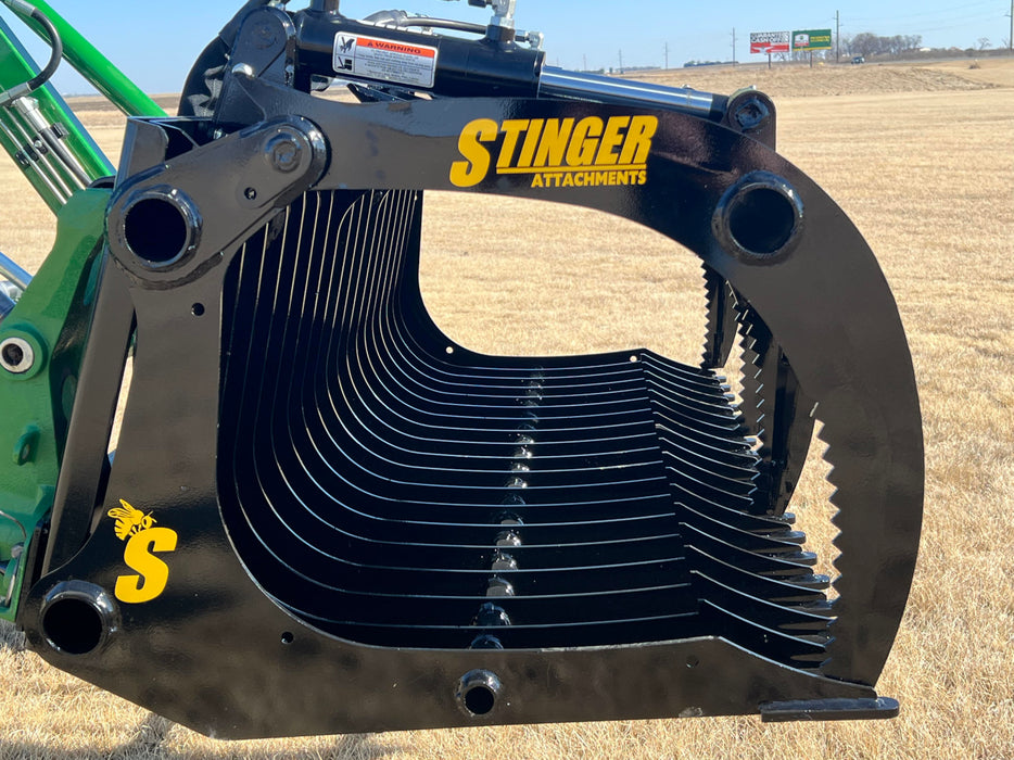 Compact Rock Grapple Bucket for Skid Steers – Heavy-Duty Attachment