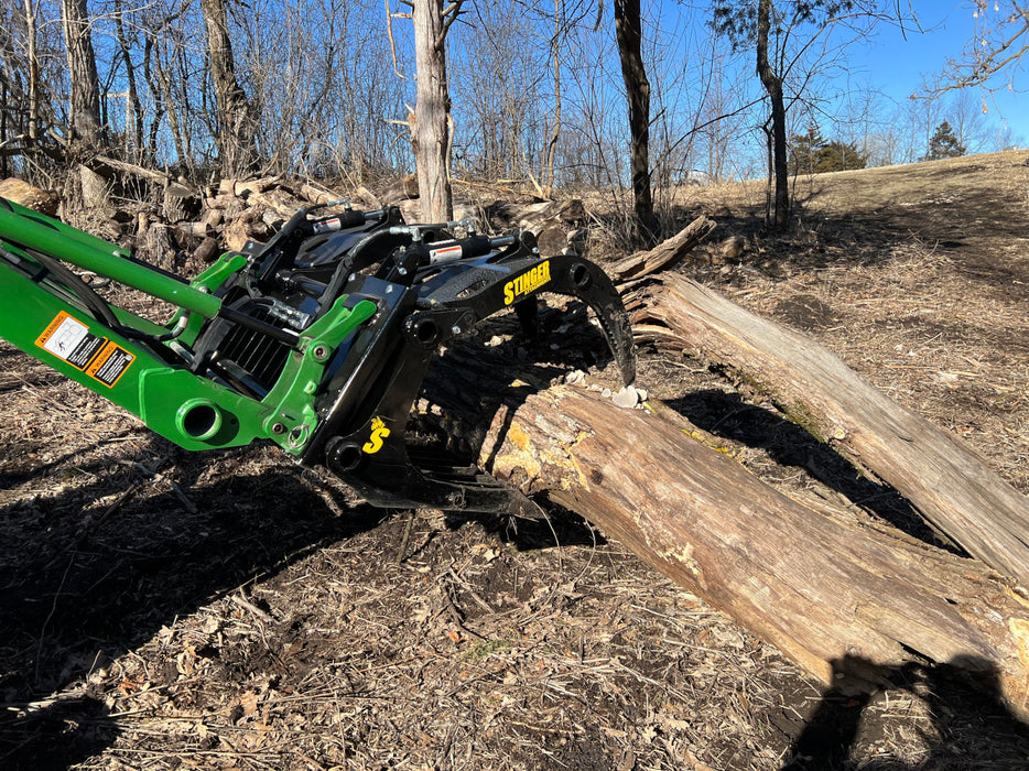 Compact Rock Grapple Bucket for Skid Steers – Heavy-Duty Attachment