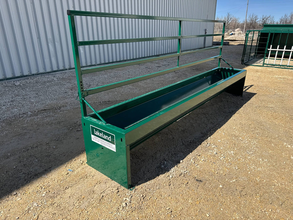 Durable Goat Fence Line Feeder – 8ft Horizontal Bunk Design by Lakeland