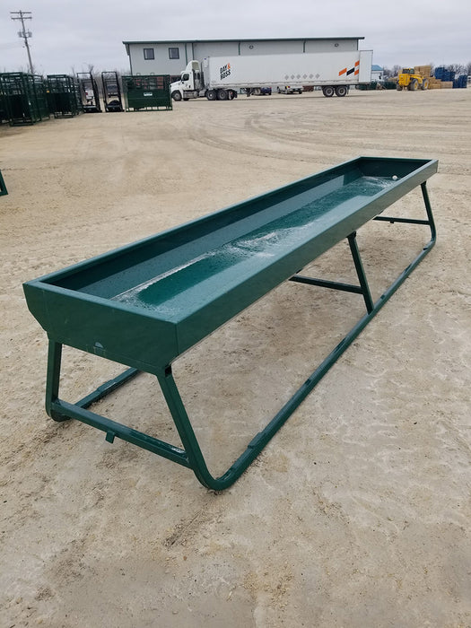 10′ Heavy-Duty Steel Cattle Bunk Feeder – durable feeding solution built for long-term ranch and farm use