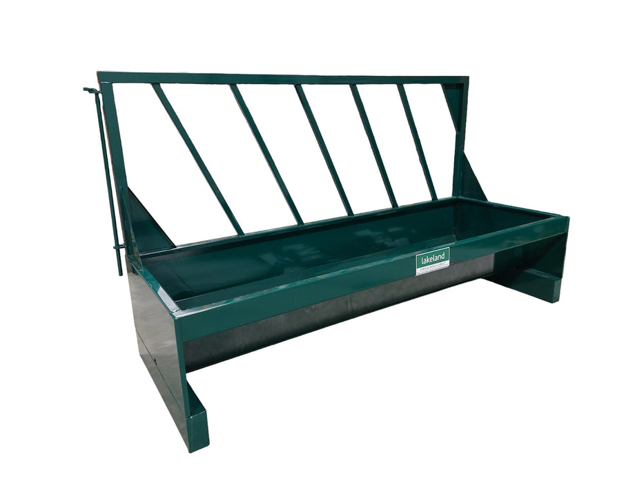 Lakeland Fence Line Bunk Feeder for Cattle – durable steel construction for efficient and convenient feeding