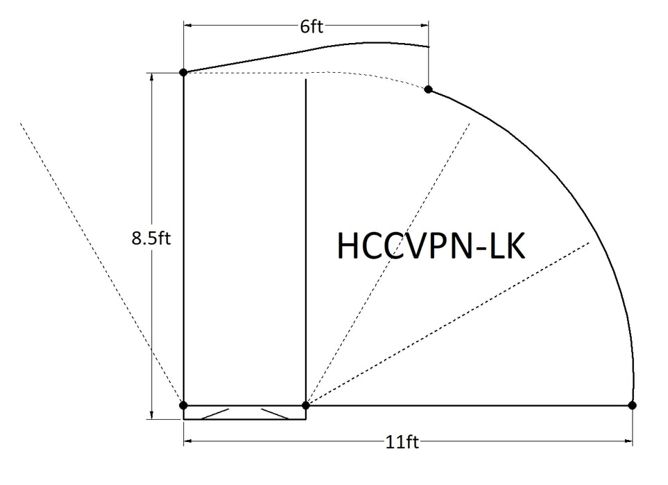Side view of Lakeland Half Circle Calving Pens showing strong gates and secure locking latches