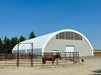 HiQual 40-Foot Round Pen built with heavy-duty steel panels for safe and reliable horse training or livestock containment.