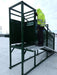 Premium C-Series cattle loading chute – stable, non-portable model designed for high-volume cattle movement
