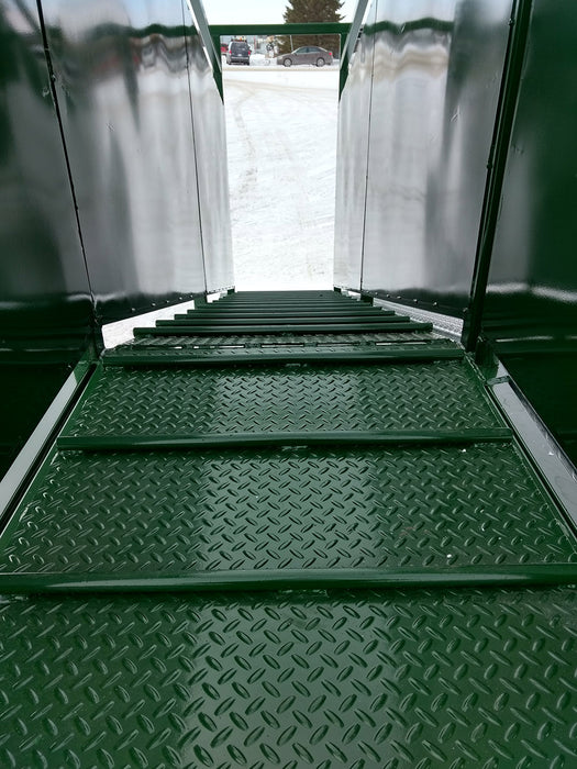 Stationary cattle loading chute by Lakeland – built for durability and safe livestock handling in feedlots
