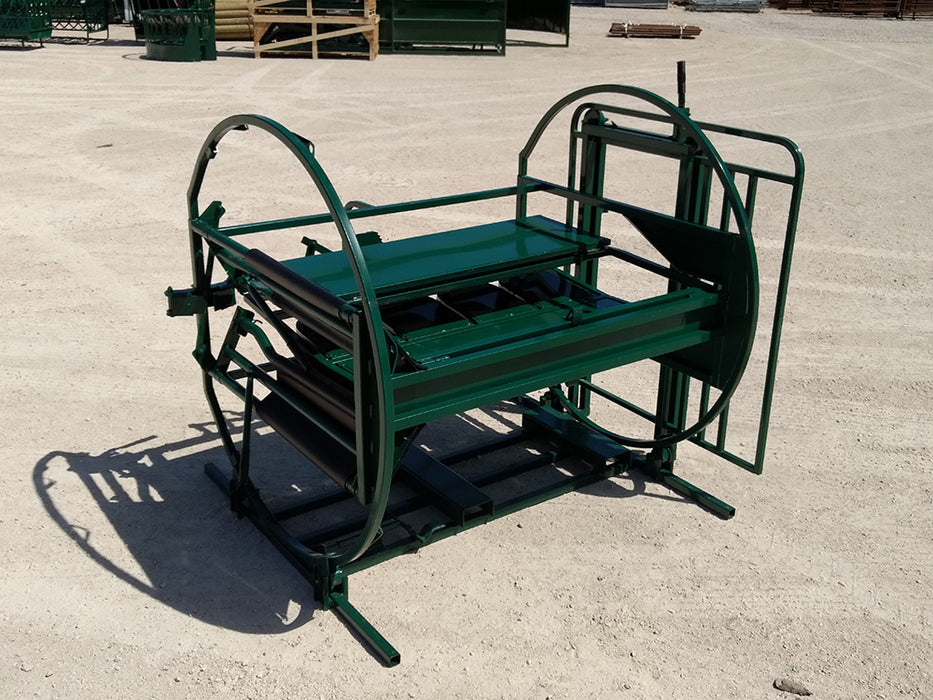 Heavy-duty steel Calf Table by Lakeland built for secure calf restraint during veterinary work