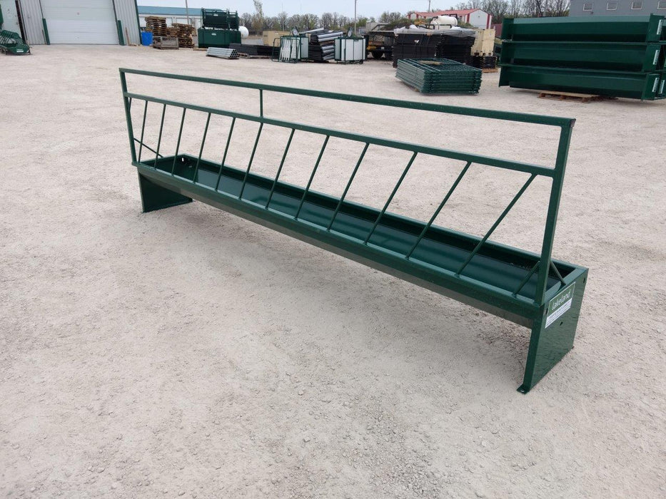 Efficient Goat Fence Line Feeder Ideal for Controlled Hay and Grain Distribution