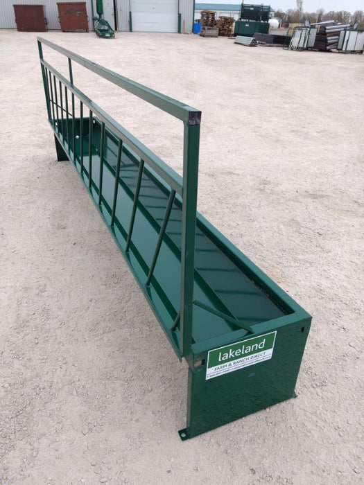 Heavy-Duty Goat Fence Line Feeder with Slanted Bars for Safe and Easy Access