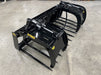 Operator using Stinger skid steer manure grapple in livestock pen – rugged attachment made for daily agricultural use.