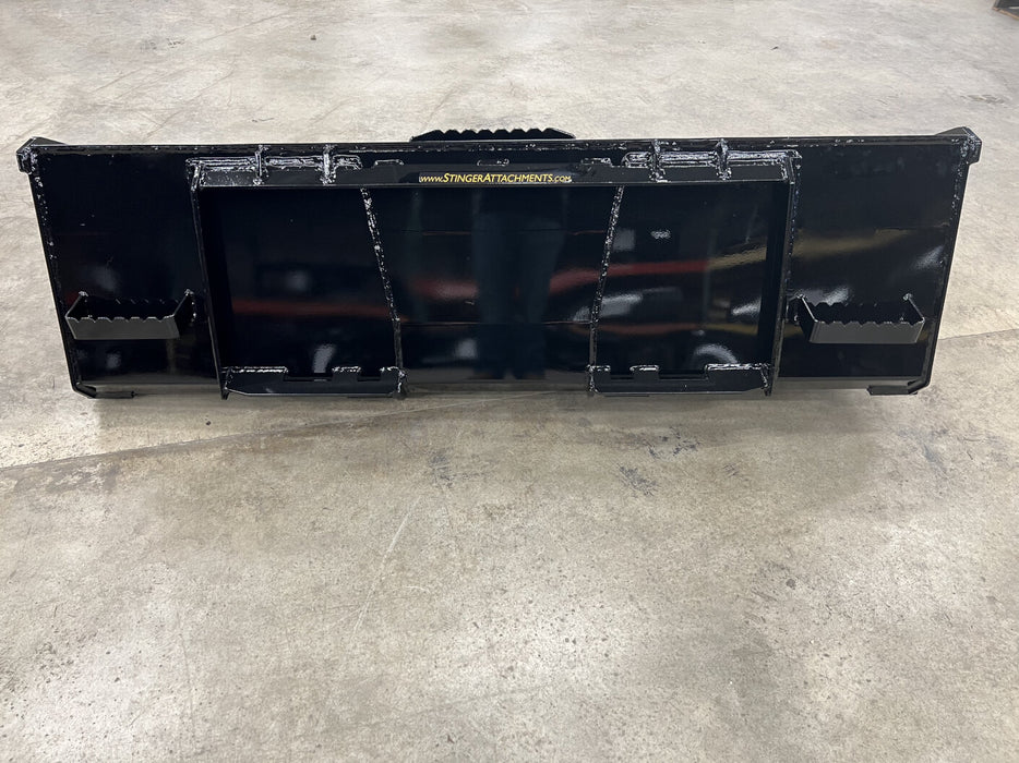 Durable Series 2 skid steer material bucket by Stinger lifting heavy loads – designed for power, control, and precision handling.