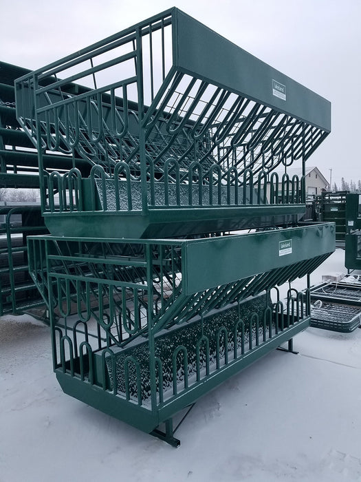 Lakeland Goat Round Bale Feeder Featuring Reinforced Panels for Extra Stability