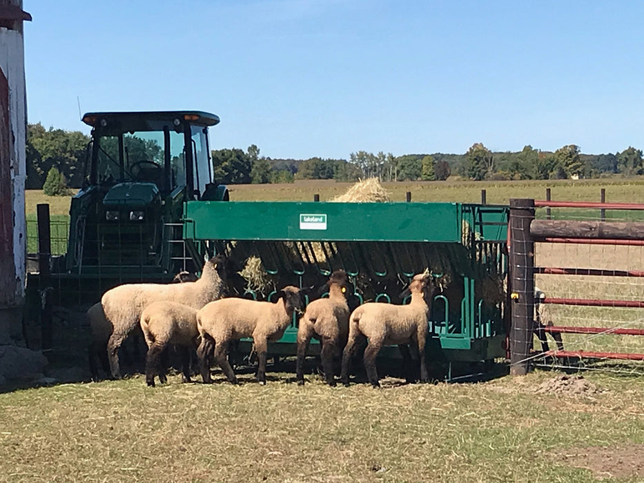 Premium Goat Round Bale Feeder with Safe Rounded Openings to Prevent Injury