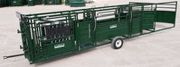 Portable Cattle Squeeze Chute system positioned on pasture for flexible ranch operations