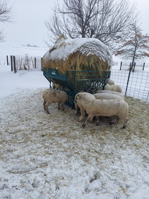 Goat Round Bale Feeder | Heavy-Duty Sheep Hay Feeder by Lakeland