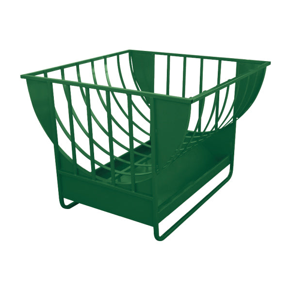 Heavy-duty Sheep Hay Feeder with built-in pan for efficient feeding in pastures