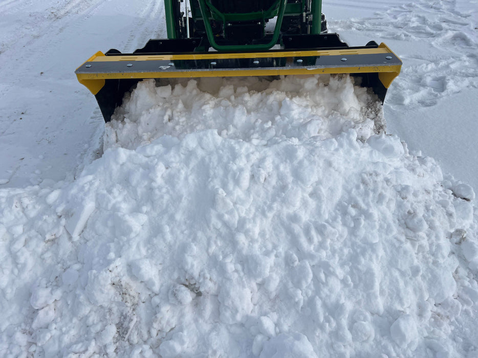Compact Snow Pusher Attachment for Skid Steer & Compact Tractor