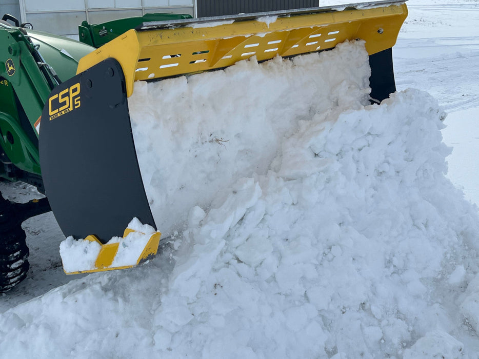 Compact Snow Pusher Attachment for Skid Steer & Compact Tractor