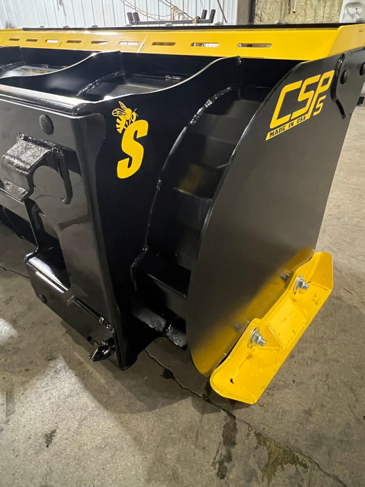 Compact Snow Pusher Attachment for Skid Steer & Compact Tractor