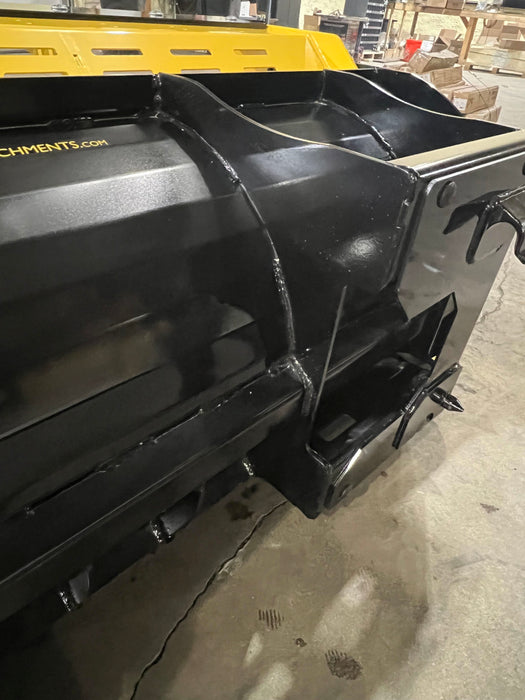 Compact Snow Pusher Attachment for Skid Steer & Compact Tractor