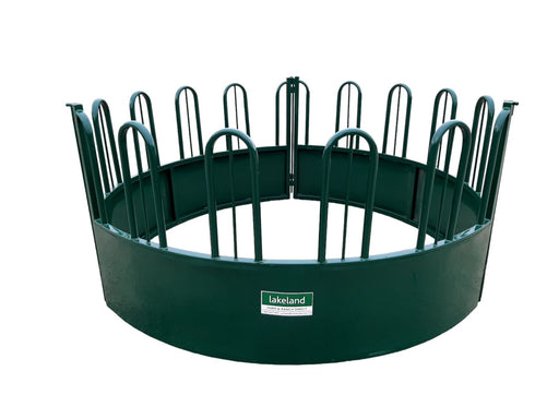 Lakeland Heavy-Duty Round Bale Feeder Horse – tombstone design for safe, efficient, and durable horse feeding