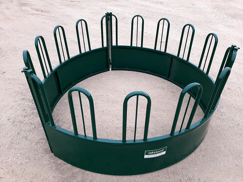 Lakeland Tombstone Round Bale Hay Feeder – strong, weather-resistant feeder reducing hay waste and improving efficiency