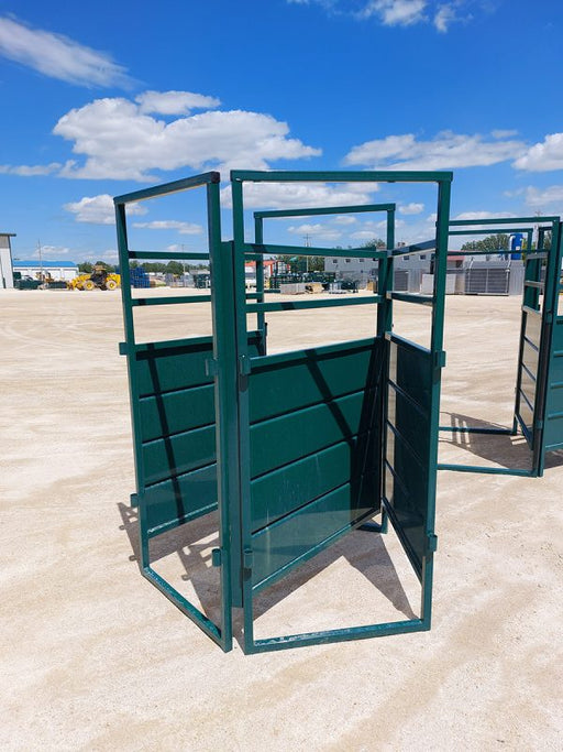 Lakeland E-Series two-way sort gate designed for efficient cattle sorting and smooth livestock flow management
