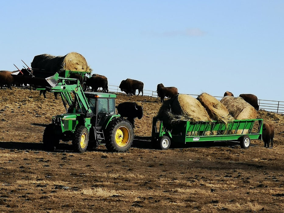 Econo Zero Grazer Portable Hay Feeder Wagon – efficient feeding system that reduces waste and saves time