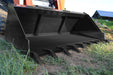 Greg Loflin Skid Steer Bucket with Teeth designed for digging, grading, and heavy-duty earthmoving with superior ground penetration.