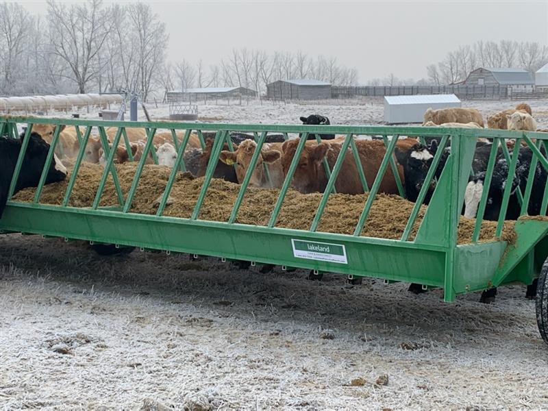 Durable steel Feeder Wagon by Lakeland – designed for reliable performance in large-scale cattle operations