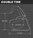 Heavy-duty Tractor Grapple Bucket by Loflin featuring reinforced steel tines and quick attach system for efficient material handling.
