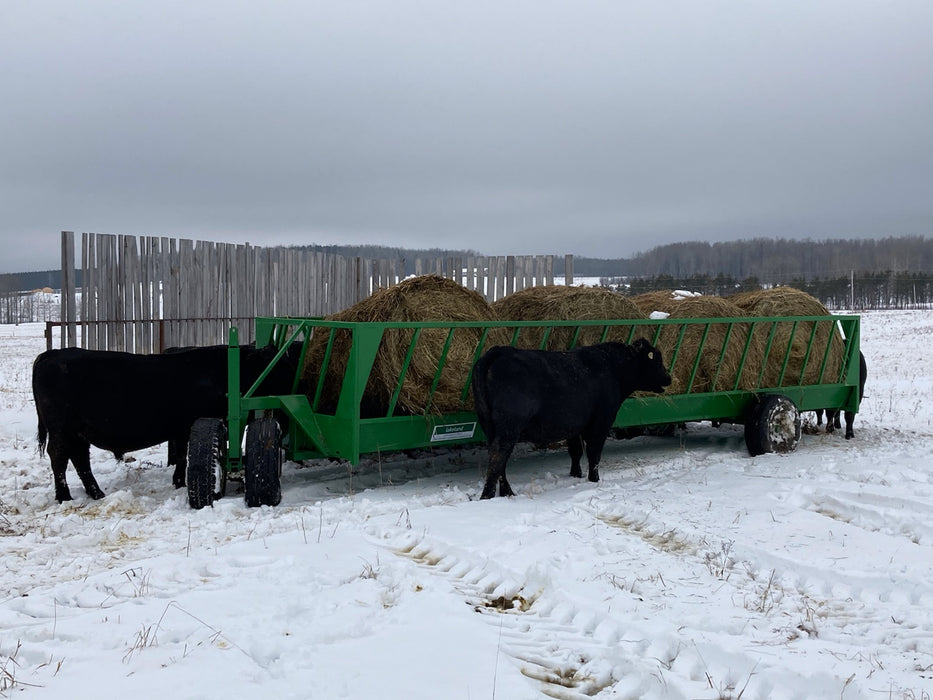 Portable Cattle Feeder Wagon by Lakeland – high-quality bunk feeder designed for consistent and waste-free livestock feeding